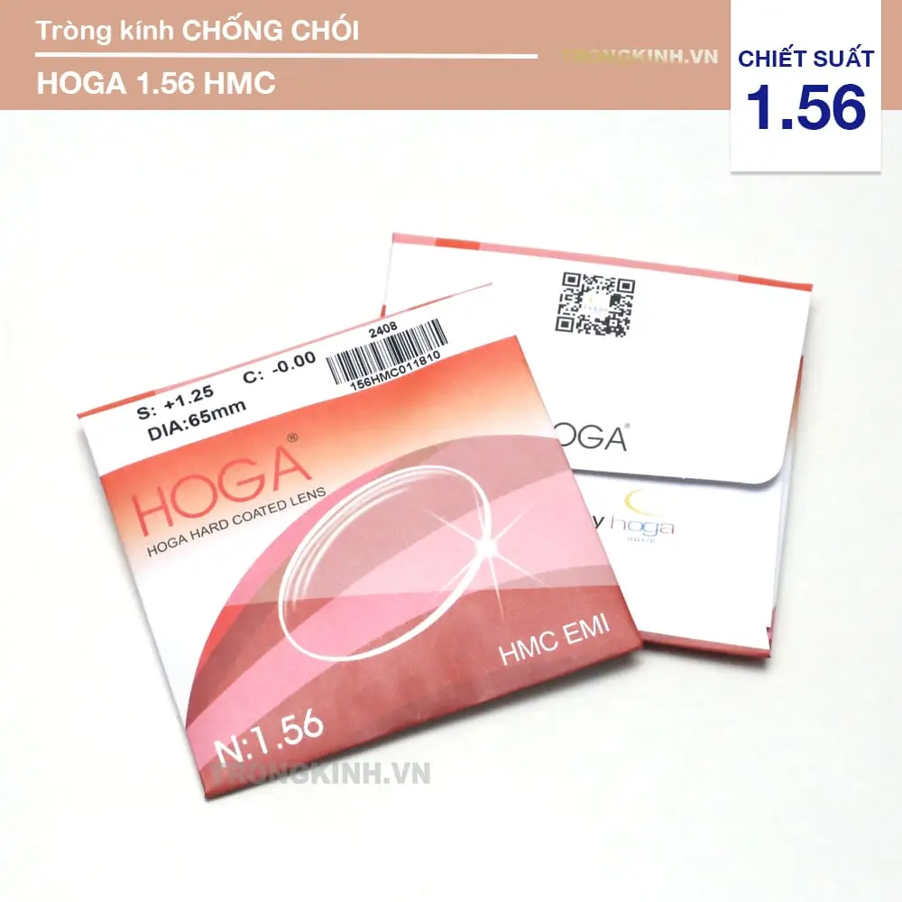 Tròng kính Chống Tia UV, Tia Cực Tím Giá Tốt Hoga HMC 1.56