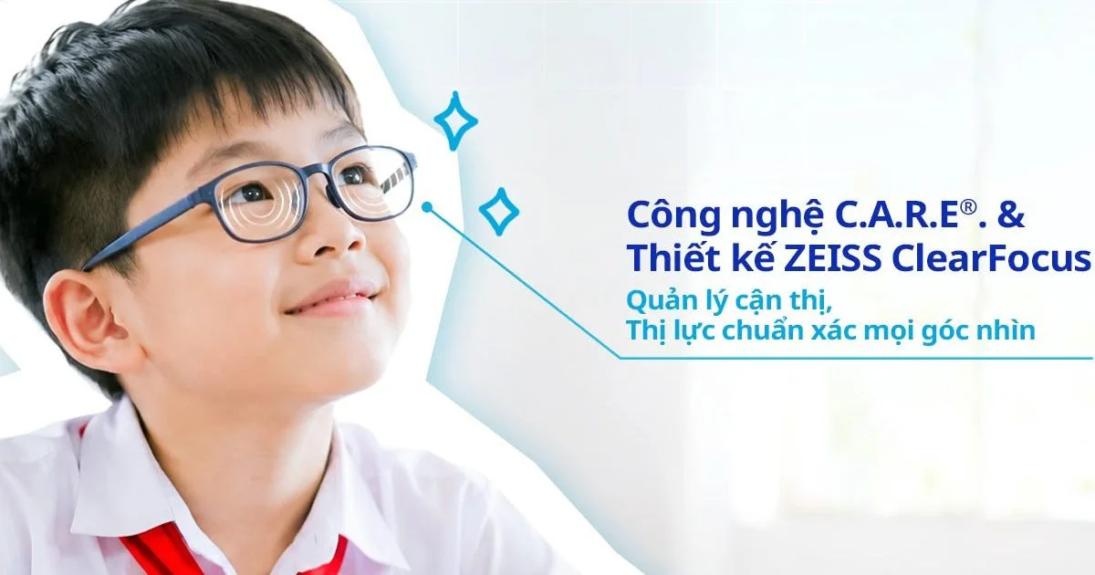 Ba mẹ cần chọn tròng kính kiểm soát cận thị để bảo vệ đôi mắt Bé