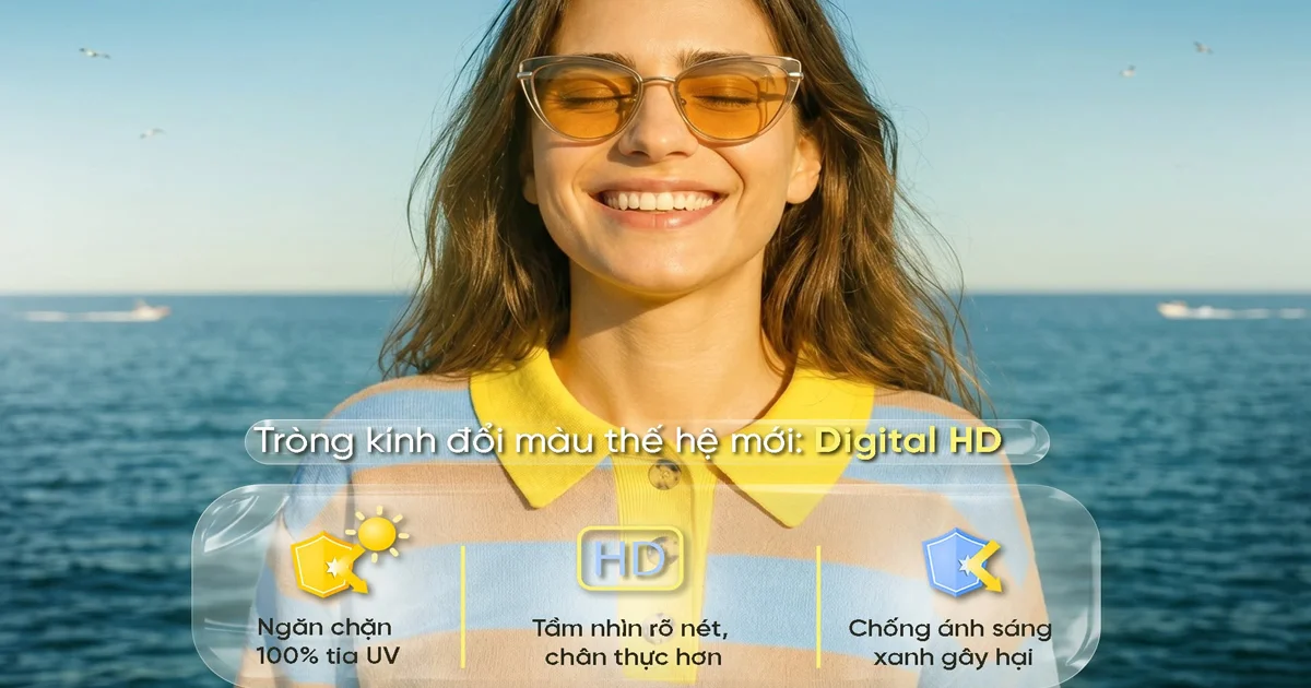 Tròng kính đổi màu nổi tiếng của Mỹ – Visual Tech Digital HD Next Generation