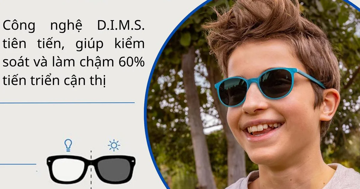 Tròng kính kiểm soát cận thị MiYOSMART giúp không tăng độ nhanh ở trẻ em