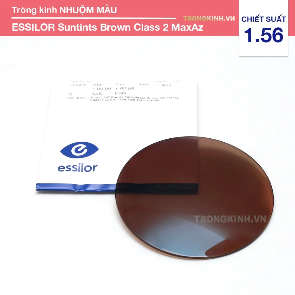 Tròng kính Râm Cận Essilor Suntints MaxAz