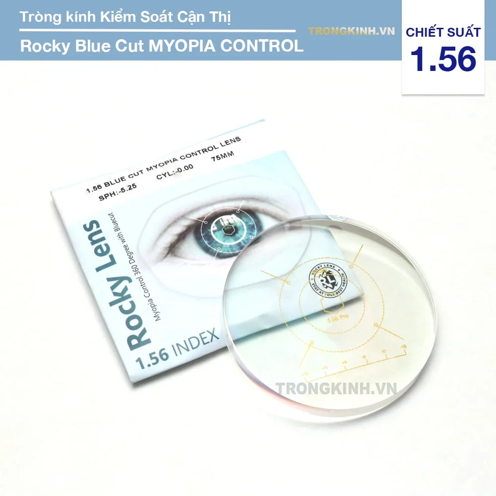 Tròng kính kiểm soát cận thị trẻ em giá rẻ Rocky Myopia Control