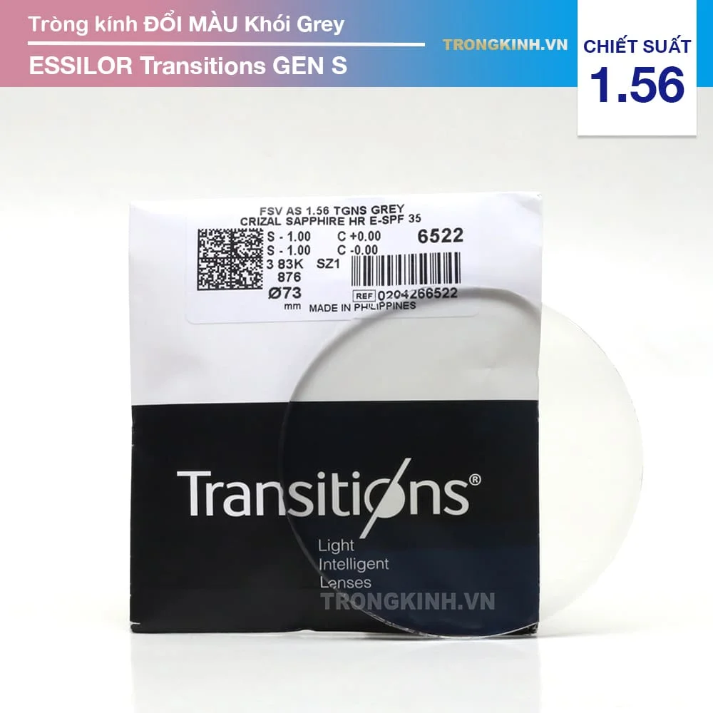 Tròng kính Đổi Màu Essilor Transitions Gen S