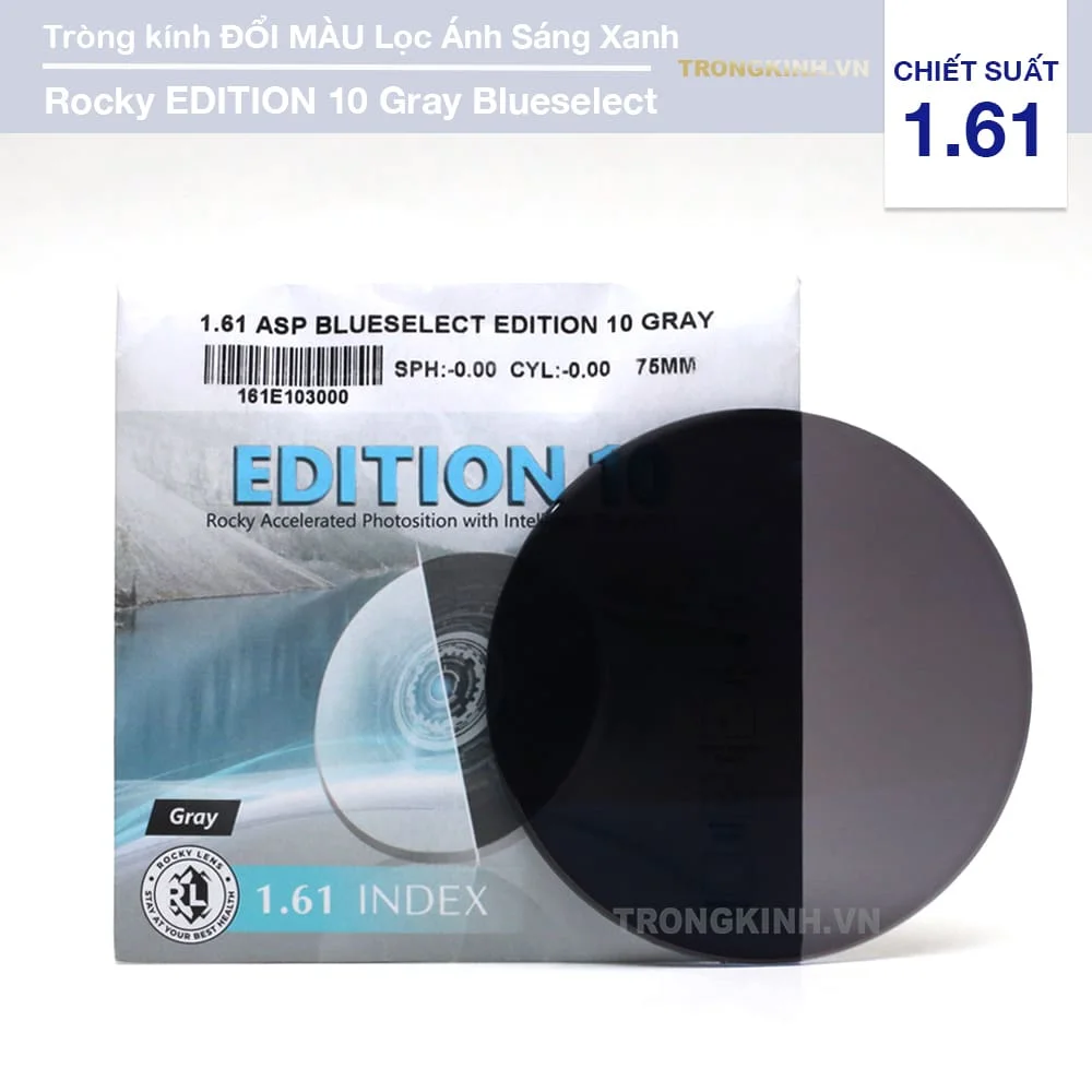 Tròng kính đổi màu Rocky Edition 10 Gray