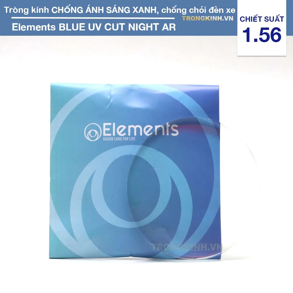 Tròng kính Chống Ánh Sáng Xanh BLUE UV CUT NIGHT AR
