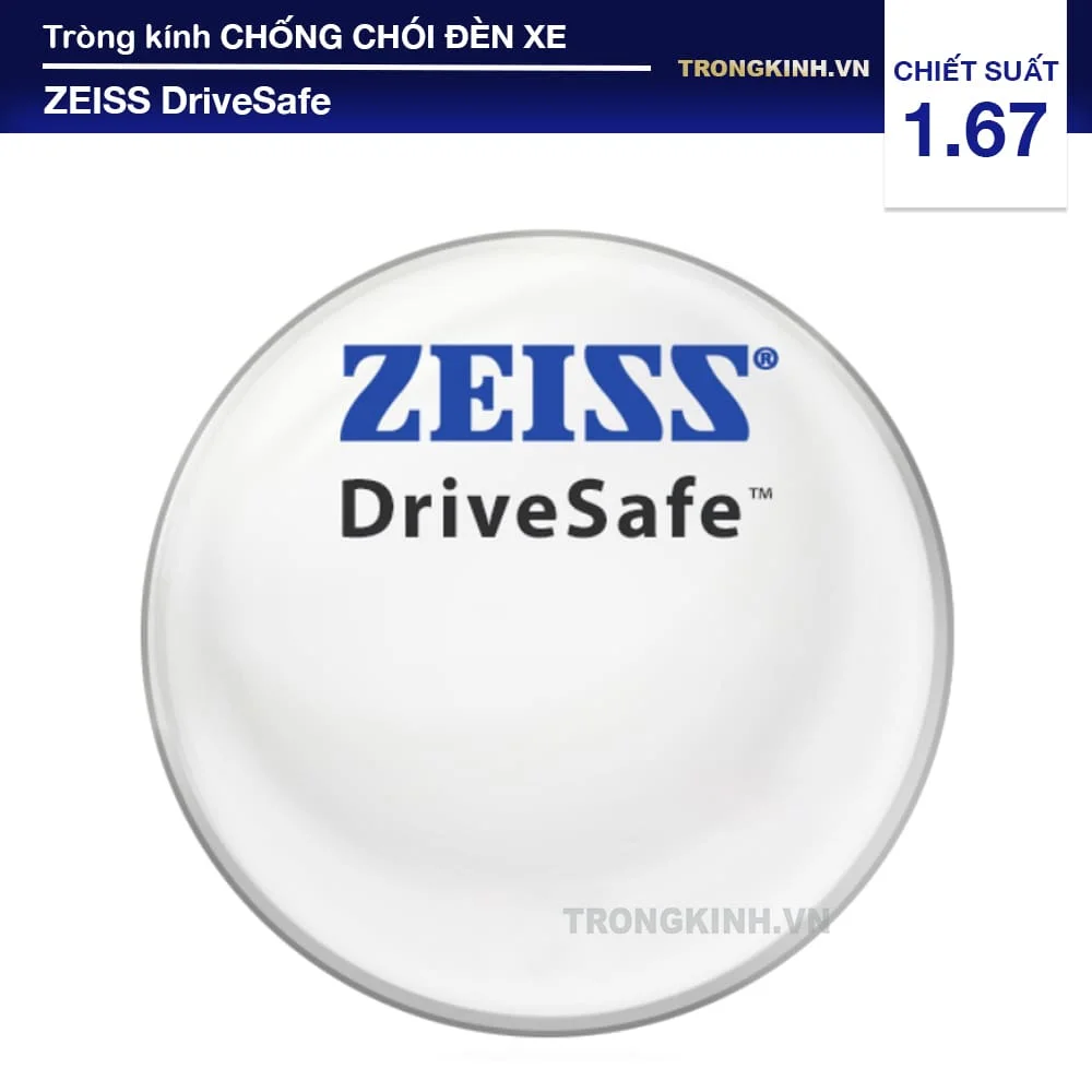 Tròng kính Cho Người Lái Xe Ban Đêm ZEISS DriveSafe 1.67